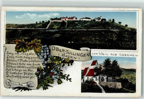 Tüllingen Obertüllingen von Weil aus Gesehen Trauben Reben