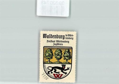 Waldenburg Wappen Kaffee Hag Nr. 29 ca. 1920-1940 Schwarzer Löwe
