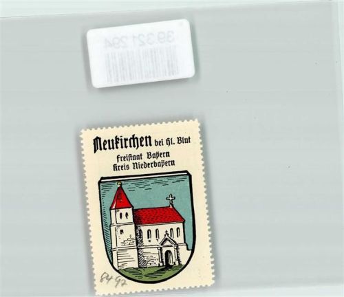 Neukirchen Wappen Kaffee Hag Nr. 38 ca. 1920-1940 Kirche