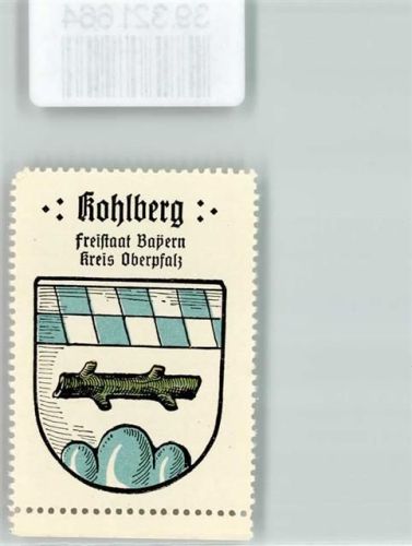 Kohlberg Vignette Wappen Freistaat Bayern Kreis Oberpfalz