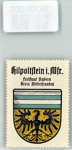 Hilpoltstein Wappen Kaffee Hag Nr. 35 ca. 1920-1940 Adler