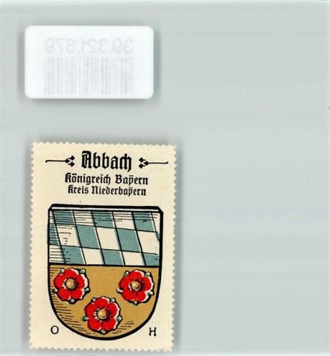 Bad Abbach Vignette Wappen Königreich Bayern Kreis Niederbayern