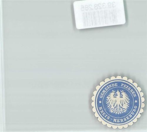 Peißen Postwesen Gemeinde Peissen Kreis Merseburg