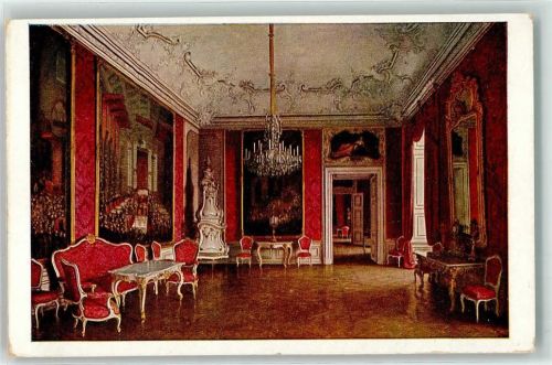 Wien ehem. Kaiserl. Lustschloss Schönbrunn Geburtszimmer des Kaisers Franz Josef sign. J. Jaunbersin