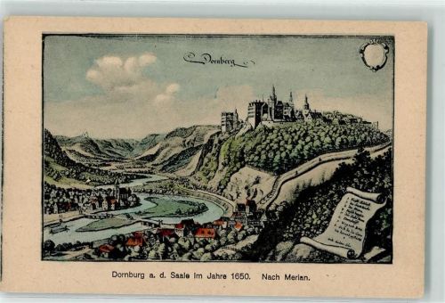Dornburg Im Jahre 1650 nach Merian