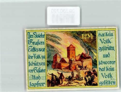 Stotel Notgeld 25 Pfennig HermannAllmers Garten 1894 Burg 1234