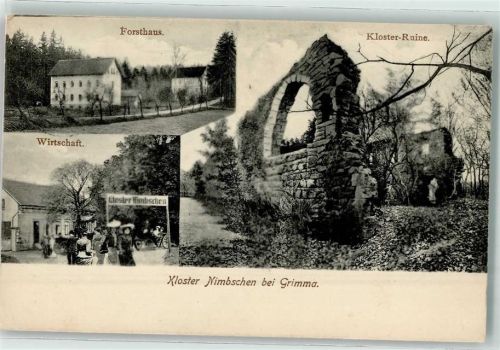 Grimma Kloster-Ruine Forsthaus Gastwirtschaft