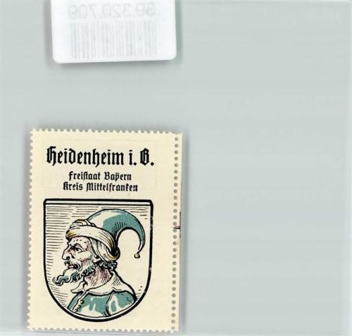 Heidenheim Wappen Kaffee Hag Nr. 30 ca. 1920-1940 Heidenkopf