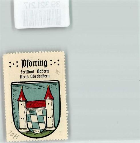 Pförring Wappen Kaffee Hag Nr. 58 ca. 1920-1940 Burg