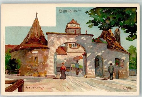 Rothenburg 1898 Roederthor , Velten Verlag Nr. 119