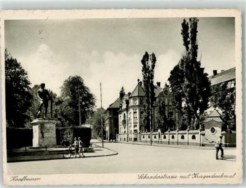 Kaufbeuren Schraderstraße Kriegerdenkmal Fahrrad