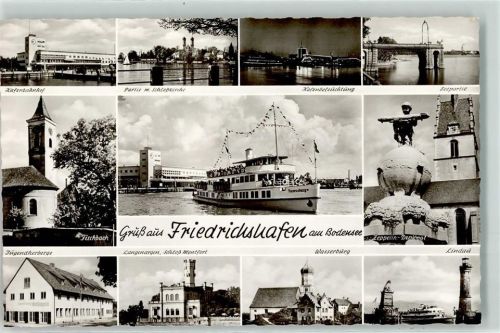 Friedrichshafen Dampfer Wasserburg Jugendherberge Schloß Montfort Zeppelin-Denkmal