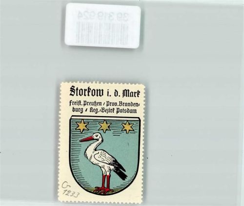 Storkow Wappen Storch Kaffee Hag Nr. 59