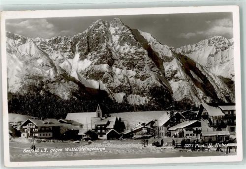 Seefeld Wettersteingebirge Kirche Winter Schnee