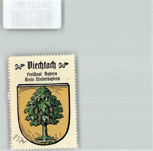 Viechtach Wappen Kaffee Hag Nr.70 ca. 1920-1940 Fichtenbaum