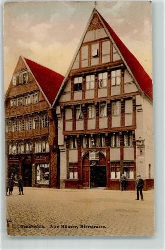 Osnabrück 1910 Alte Stadthäuser Bierstraße