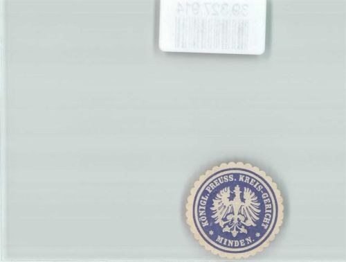 Minden Justiz Königl. Preus. Kreis Gericht Minden