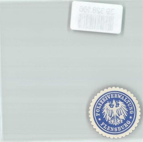 Flensburg Postwesen Polizeiverwaltung Flensburg