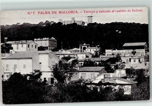 Palma Terreno y entrada al castillo de Bellver