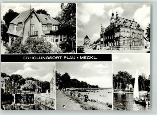 Plau Jugendherberge Walter Husemann Strandbad Plauer See Seglerheim Rathaus