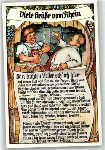 Viele Grüße vom Rhein Humor Gedicht