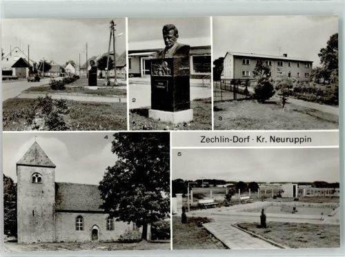 Zechlin Dorf Scholochow Büste Kinderferienlager Wehrkirche
