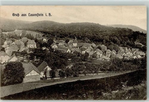 Lauenstein 1913 Eisenbahn Kleinbahn Bahnpost Voldagsen-Duingen Zug 1