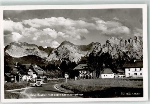 Klais Gasthaus Post r Adler Oldtimer Karwendelgebirge