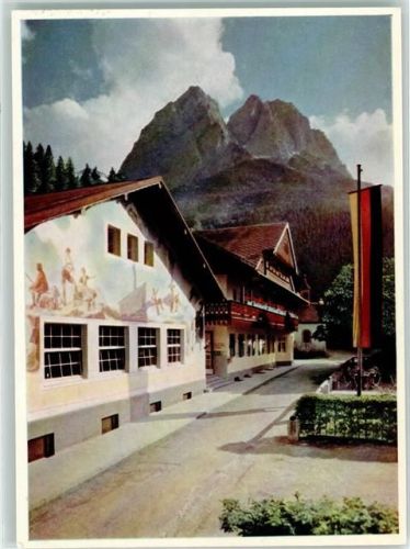 Hammersbach Hotel Höllentalklamm Erholungsheim Fahne