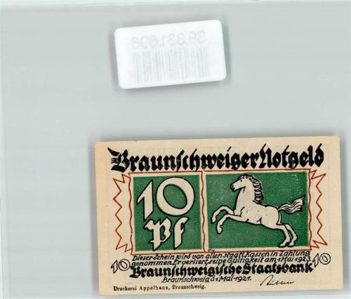 Braunschweig Notgeld 10 Pfennig