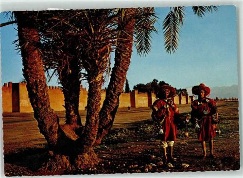 Marrakesch Volkstypen Tracht Les Porteurs d eau