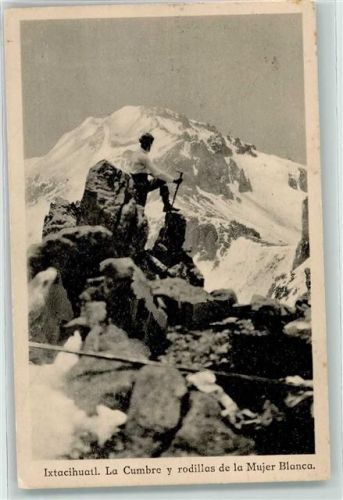 Puebla Bergsteiger Ixtaccihuatl la Cumbre y rodillas de la Mujer Blanca