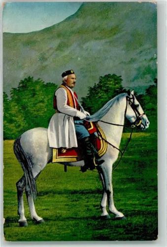 Mann Pferd Tracht Volkstyp