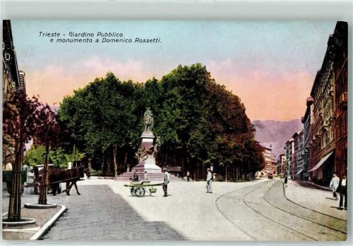 Trieste / Triest / Trst Giardino Pubblico e Monumento a Domenico Rossetti