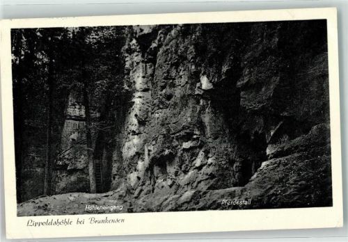 Brunkensen 1956 Lippolshöhle Eingang AK