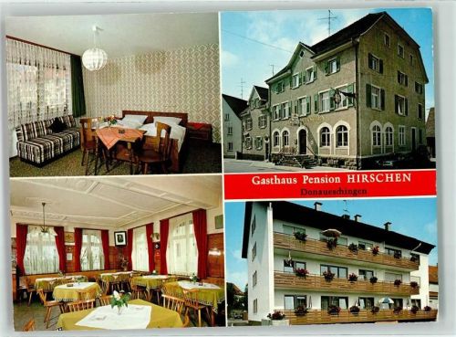 Donaueschingen Gasthaus Hirschen Gastraum Fremdenzimmer