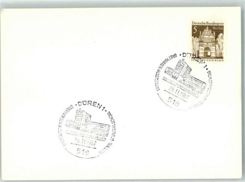 Düren Sonderstempel Briefmarken Austellung Interphil Grosstauschtag 1967