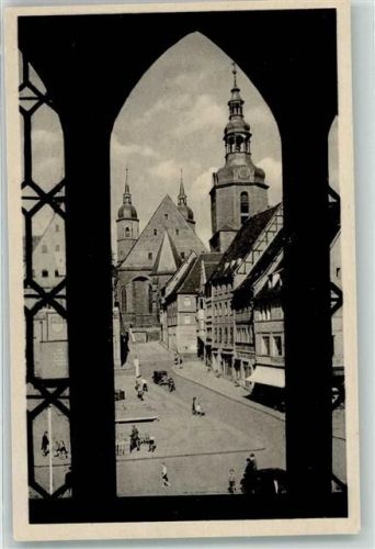 Lutherstadt Eisleben Fensterblick Marktplatz Bahnpoststempel