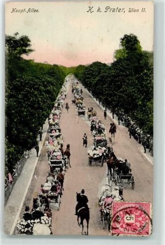 Wien Haupt Allee K. K. Parater Kutsche
