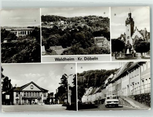 Waldheim Diedenhainer Viadukt Rathaus Bahnhof Niederstadt