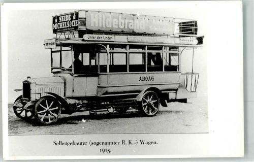 Berlin Mitte 1915 Selbstgebauter sogenannter R.K. Wagen Ort handschriftlich