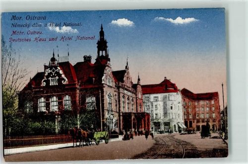 Ostrava Nemecky dum a Hotel National Kutsche