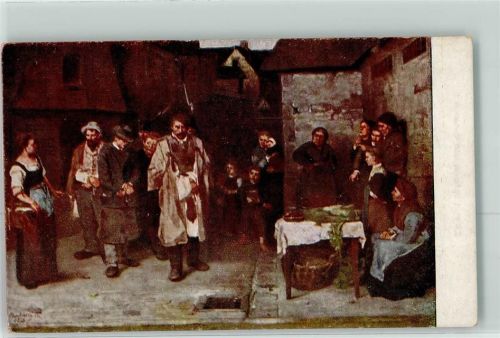 Nachtszene sign.Munkacsy Nr.572