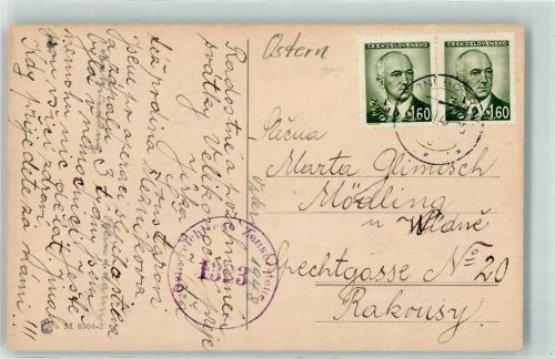 Mehrfachfrankatur Stempel Österr. Zensur Nr 1323 Phila Tschechien