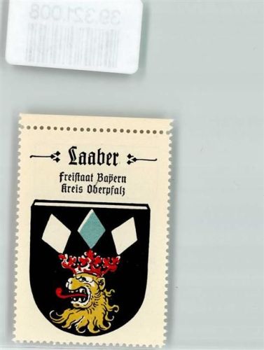 Laaber Wappen Kaffee Hag Nr. 38 ca. 1920-1940 Löwe Krone