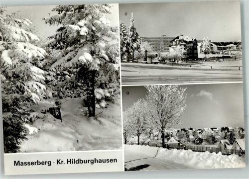 Masserberg Winter Am Rennsteig FDGB-Erholungsheim Otto Grotewohl