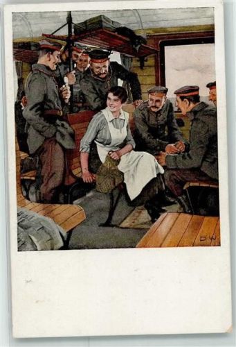 1916 Soldaten Urlaubsfahrt Verlag Langen Nr.13
