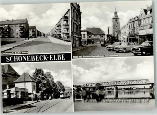 Schönebeck Johannes -R. Becher-Straße Nicolaistraße Elbbrücke