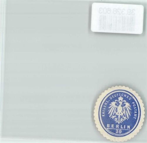 Berlin, unsortiert Postwesen Kaiserl. Deutsches Postamt Berlin 39