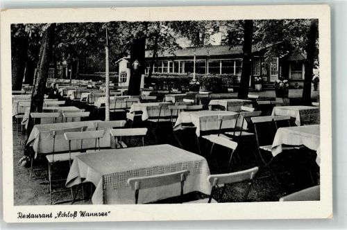 Wannsee Gasthaus Schloß Wannsee Gartenwirtschaft